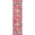 thumbnail image 5 of JONATHAN Y MODERN PERSIAN 2 x 8 Runner Rug, Brooklyn Geometric Medallion - Red/Pink, MDP207C-28, 5 of 9