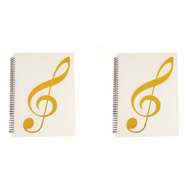 2X Carpeta de Partituras, Capacidad de 60 PáGinas, Carpeta/Soporte para Partituras, Se Adapta Al TamañO de Carta A4, Escribible y Desmontable ()