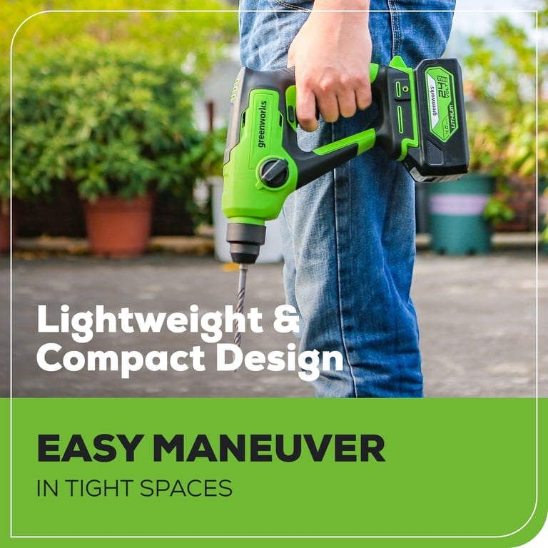 Greenworks 24V SDS Brushless Rotary Hammer Drill, Tool Only photo 5