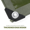 thumbnail image 2 of Heavy Duty Canvas Tarp Waterproof Tarp 19.4oz Canvas Tarp Extra Thick Waterproof Tarpaulin Full Sizes(20' x 20',Green), 2 of 10