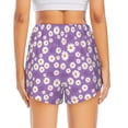 thumbnail image 2 of Lsque Daisies Flowers Printed Women's Running Shorts with Liner Pockets,Elastic Quick Dry Workout Athletic Gym Yoga Shorts,Womens High Waist Shorts-Medium, 2 of 9