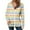 Yellow-Striped, variant on Trendy Jackets for Women Full Zip Up Hoodies with Pockets Long Sleeve Graphic Print Zipper Hooded Sweatshirts (XL, Black-Dots)