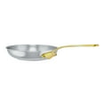 thumbnail image 2 of Mauviel M'Cook B 5-Ply Polished Stainless Steel Frying Pan With Brass Handle, 10.2-in, 2 of 6