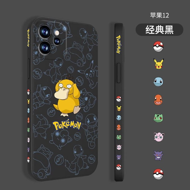 Kawayii Pikachu Funda de teléfono para Apple 13 Pro Pokemon, lente de silicona, todos los paquetes, 13, 12, 11, xsmax, 78plus, Funda suave Fivean unisex