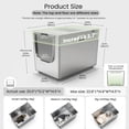 thumbnail image 3 of Ptlom Flip Top Stainless Steel Litter Box 22.8" x 14.9" x 14.5" Extra Large Metal Litter Box with Lid High-Sided One-Piece Litter Pan, 3 of 10