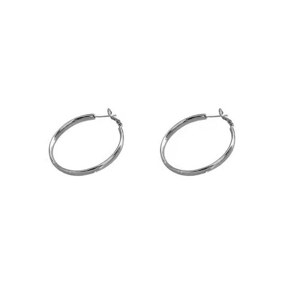 XXKQ Exaggerated Classic Large Circle Earrings for Women Super Shiny Geometric Earrings Light Luxury Small Earrings