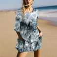 thumbnail image 1 of WILLBEST Womens Fall Clothing Trendy 2024 Women Gradient Print Short Sleeve Jumpsuit Short Loose Backless Jumpsuits Rompers Quick Dry Pants, 1 of 6