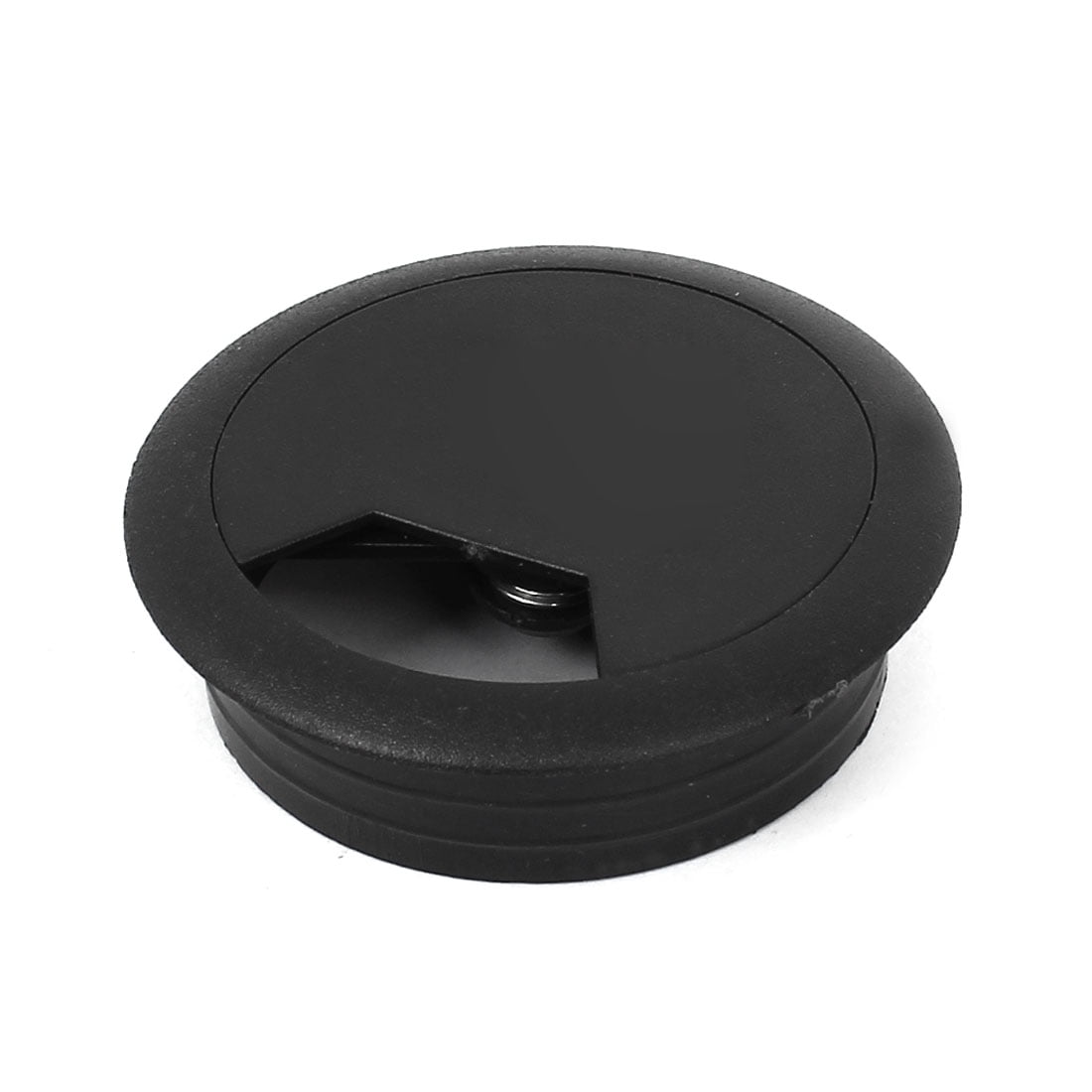 Desktop Office Computer Desk 5cm Diameter Grommet Black Wire Cable Hole