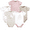 Unicorn Dreams, variant on Short Sleeve Bodysuits, 5-Pack, Newborn- 24 Months