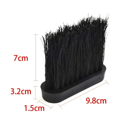 

Ruibeauty Black Hearth Brush 2Pcs Oblong Replacement Spare Hearth Brush Head Refill for Companion Sets 3.92x1.28inch