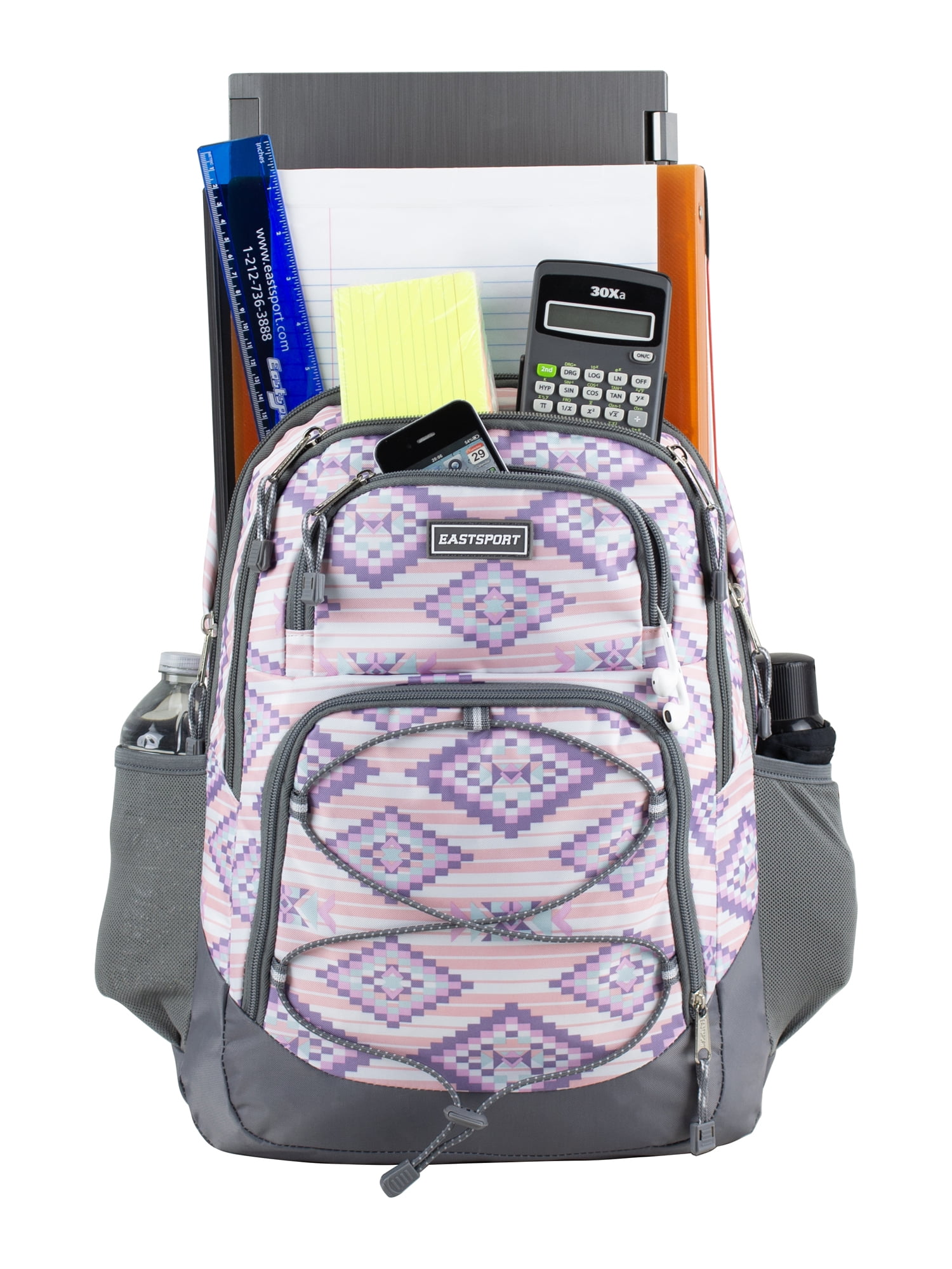Eastsport Unisex Surge Sport Backpack, Stripe Aztec