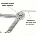 thumbnail image 3 of Lid Support Hinge in Satin Nickel Folding Lid Stay Hinge with Soft Close, Perfect for Toy Box/Drawer Window/Wardrobe/Cabinet Doo, 3 of 6