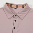 thumbnail image 5 of Mens Polo Shirts Button Down Solid Color Short Sleeve Sleeve Mens Clothing, 5 of 7