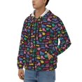 thumbnail image 3 of Naloa Colorful Excavator Men’s Hoodies, Zip up Hoodie, Sweatshirts,Hoodies for Men Sizes S-3XL-XX-Large, 3 of 5