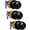 Matte Black, variant on Interior Door Knob 2-Pack, Keyless Privacy Door Locks for Bedroom & Bathroom, Thumb Lock & Emergency Release, Rust-Proof Metal, Easy to Install, Modern Round Doorknobs Set, Brushed Nickel