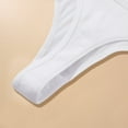 thumbnail image 5 of Bigersell Period Panties Clearance Period Underwear Tangas Panty Style P-37 Spandex Thong Panties Ladies Thong Underwear Briefs High Waist Women's Panties White L, 5 of 6