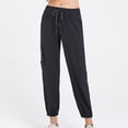 thumbnail image 4 of TFixol Pantalones cargo sueltos para mujer, bolsillos con cordón, elásticos, de secado rápido, para correr, fitness, 4 of 8