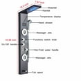 thumbnail image 6 of Senlesen Shower Panel Tower System LED Rainfall Waterfall Shower with Temperature Display, 6 of 12