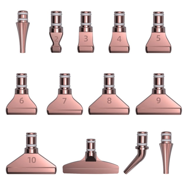 Stylo de Forage à Pointe Or Rose Tête en Métal Détachable Remplacement Diamant