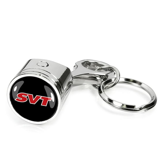 iPick Image for Ford SVT Chrome Finish Engine Piston and Rod Metal Key Chain, Official Licensed