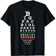 Old School Hip Hop Music Rap Legends Eye Chart 90s Hip-Hop T-Shirt