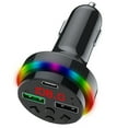 thumbnail image 4 of Car Adapter USB Ports Fast Charging Car Charger, QC3.0 3.1A, LED Digital Display, Bluetooth 5.0, FM Transmitter, Hands-free Call, MP3 Playback, 12-24V Input, 4 of 9