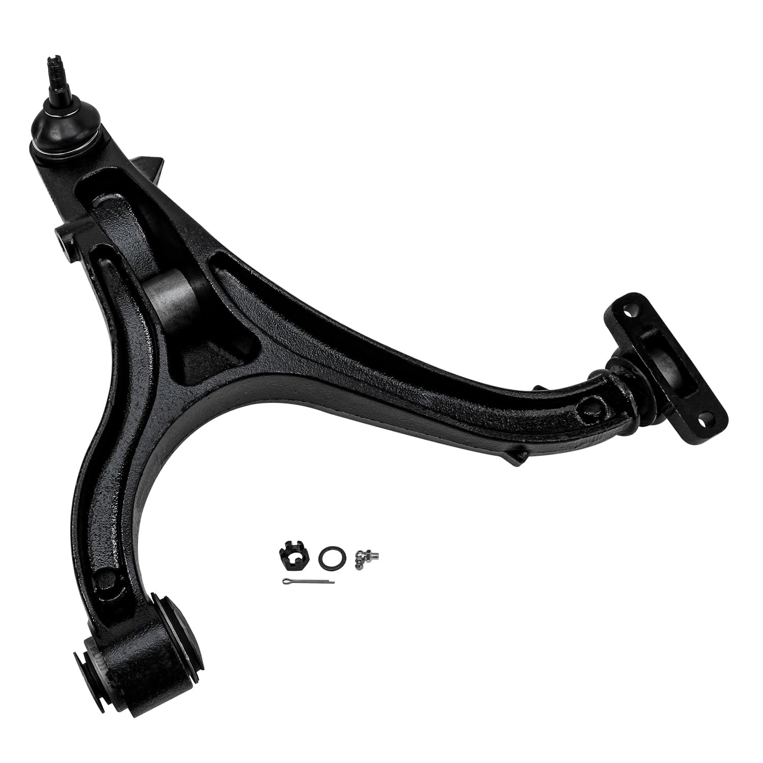 Detroit Axle - 2pc Front Lower Control Arms with Ball Joints for Jeep Grand Cherokee Commander 2005 2006 2007 2008 2009 2010 Lower Control Arms & Ball Joints Pair Set Assembly Replacement