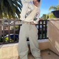 thumbnail image 4 of Hip Hop Embroidered Camouflage Double Waist Pants, 4 of 5