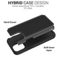 thumbnail image 4 of CoverON Apple iPhone 12 Mini Case, Slim Rugged Grip Hard Phone Cover, Black, 4 of 8