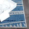 thumbnail image 3 of SAFAVIEH Cottage Neville Geometric Indoor/Outdoor Area Rug, Blue, 6'7" x 6'7" Square, 3 of 7