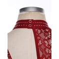 thumbnail image 6 of SiiRoh Women's Lyrical Dance Dress Sleeveless Asymmetrical Flowy Tulle Skirt Leotard Dancing Party Red L, 6 of 7