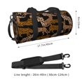 thumbnail image 2 of Fotbe Leopard Print Bolsa Deportiva de Lona Plegable con Estampado, Bolsa de Gimnasio con Bolsillo Seco/Húmedo, Bolsa de Viaje Ultraligera de Gran Capacidad, 2 of 6