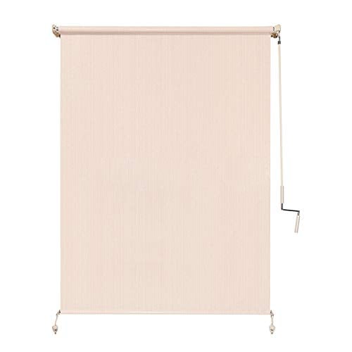 Coolaroo Exterior Cordless Roller Shade 4ft by 8ft Pebble