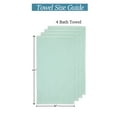 thumbnail image 5 of WelHome Premium Performance 4 Piece Towel Set, 100% Cotton, 600 GSM, 4 Bath Towels 30" x 54", Popcorn Texture, Aqua, Hotel & Spa Thick Towels for Bathroom, Soft & Absorbent, 5 of 8