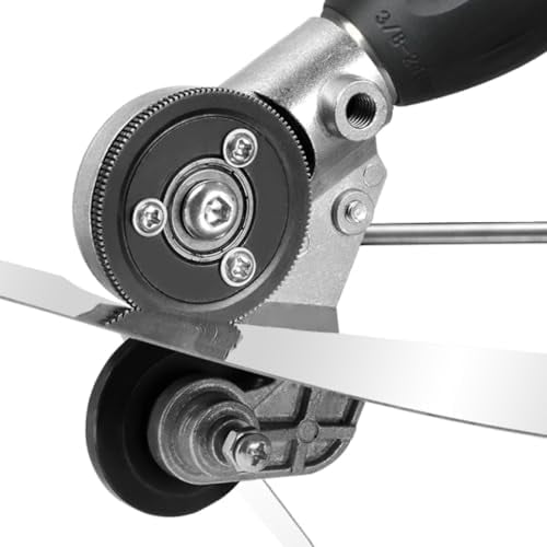 Upgraded Electric Drill Plate Cutter, Metal Shear Drilling Attachment, Electric Plate Cutter with Adapter for Cutting Flat Metal Plates of Iron, Steel, Copper, Aluminum, Etc.$$Tools & Hardware Other