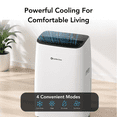 thumbnail image 2 of Comfort Zone Portable Air Conditioner, 14,000/10,000 BTU, Heat Setting, WiFi Enabled with Remote Control and Programmable Timer, 2 of 10