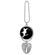 thumbnail image 1 of El deporte de esqui esqui negro silueta de la Junta Colgante de ala, 1 of 3