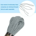 thumbnail image 4 of Uxcell 12 Skeins Embroidery Floss 8m Each Long Fiber Cotton Cross Stitch Thread Grey, 4 of 6