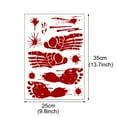thumbnail image 2 of Less Than 5 Wall stickers Blood Prints Decor Halloween Wall Sticker Home DIY Decals for Window, 2 of 2