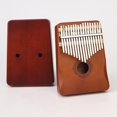 thumbnail image 2 of Piano de pulgar de 17 teclas, regalo portátil de piano de dedo de caoba, adecuado para niños y adultos principiantes, 2 of 5