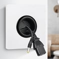 thumbnail image 4 of 5Pcs Wall Plate with Outlet Hole Cable Through Cable Outlet Cover Plate Cable Management Wall Cover, 4 of 9