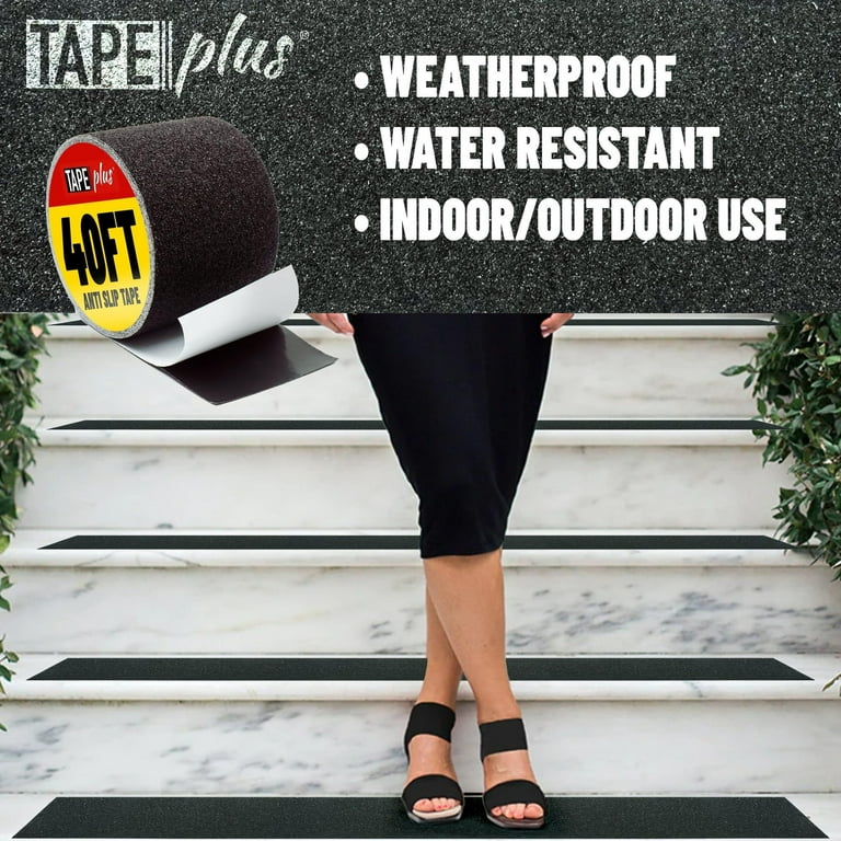 Anti-Slip Traction Tape - 12 Inch X 60 Foot Grip Tape For Stairs & Slippery Surfaces