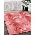 thumbnail image 3 of Ahgly Company Machine Washable Indoor Rectangle Transitional Light Coral Pink Area Rugs, 4' x 6', 3 of 7