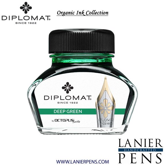 Diplomat Octopus 30ml Ink Bottle - Deep Green
