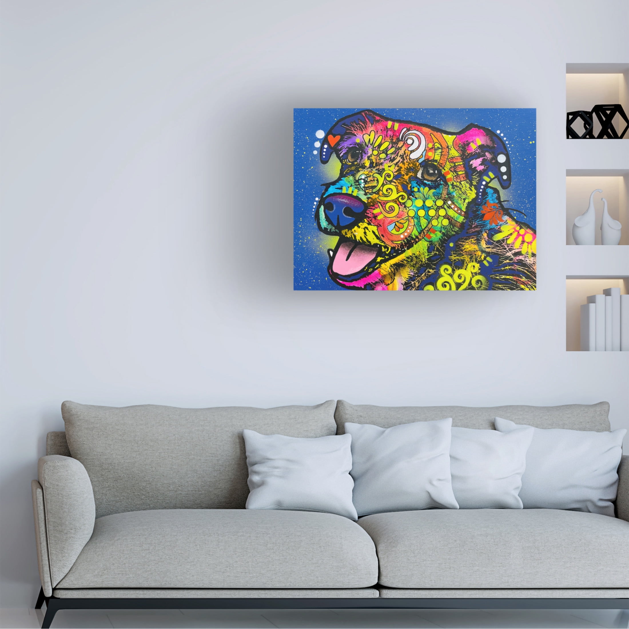 Canvas Wall Art - Dean Russo 'I Wuv You' Wall Art for Living Room, Bedroom, or Office Décor by Trademark Fine Art - 19 x 14 Inches
