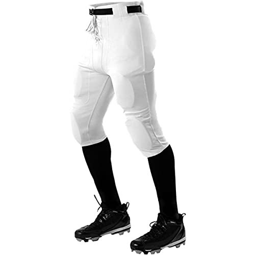 Alleson Athletic Boys Youth Practice Football Pant, White, Small