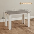 thumbnail image 3 of HOMCOM 47" Modern Dining Table for 4-6 People with Wood Effect, Grey, 3 of 10