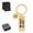 Gold, variant on Father’s Day Gifts from Son Daughter Children Keychain Gifts with Square Tag Keyring Birthday Christmas Gifts for Papa Daddy - DON'T DO STUPID Silver
