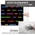 thumbnail image 6 of LALILO Kitchen Curtain Valance Neon Bright Black Rod Pocket Window Curtain 52"x 18" Set of 2, 6 of 6