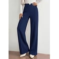 thumbnail image 3 of PRETTYGARDEN Wide Leg Pants Woman Spring Dressy High Waisted Casual Lounge Palazzo Pants Fall Flowy Work Trousers, 3 of 10